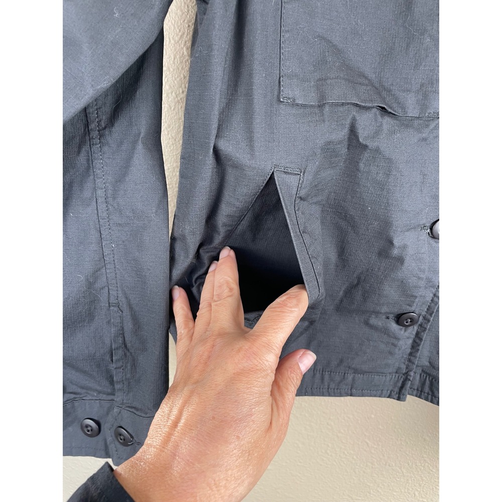 Vuori Womens Ripstop Jacket Charcoal Grey Organic Cotton VW523 Size XS - Picture 7 of 11